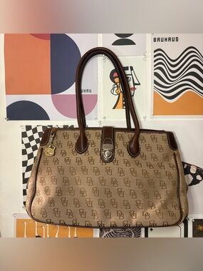 Dooney & Bourke Brown DB Monogram Tote